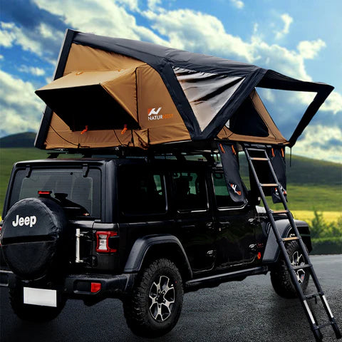 Enjoy Spacious Camping in Nature—Bamatent Naturnest Sirius 3 Clamshell Roof Top Tent XXXL