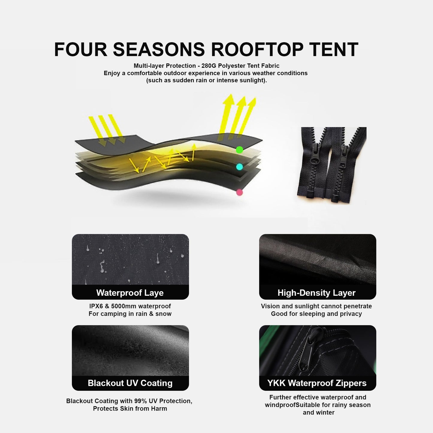 Bamatent Naturnest Polaris Plus Triangle Roof Top Tent