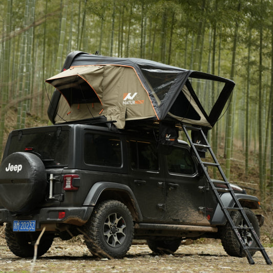 Rooftop Tent Hard Shell, Naturnest Rooftop Tent Roof Top Tent Camping Hardshell Rooftop Tents For Camping Overland Tent For Jeep Tent Car Roof Tent For Jeep Wrangler Truck Van SUV Rooftop Tent