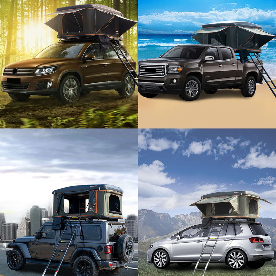 Naturnest Rooftop Tent Hard Shell, Nature Nest Roof Top Tent Hardshell Rooftop Tent for Van Jeep SUV Truck Car Tents for Camping SUV Tent for Car Roof Tent, Naturenest Roof Top Tent Camping