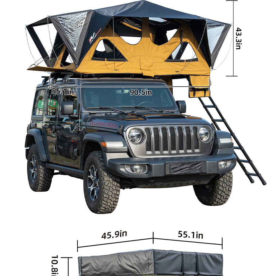 Bamatent Naturnest Andromeda Roof Top Tent Soft Shell Khaki