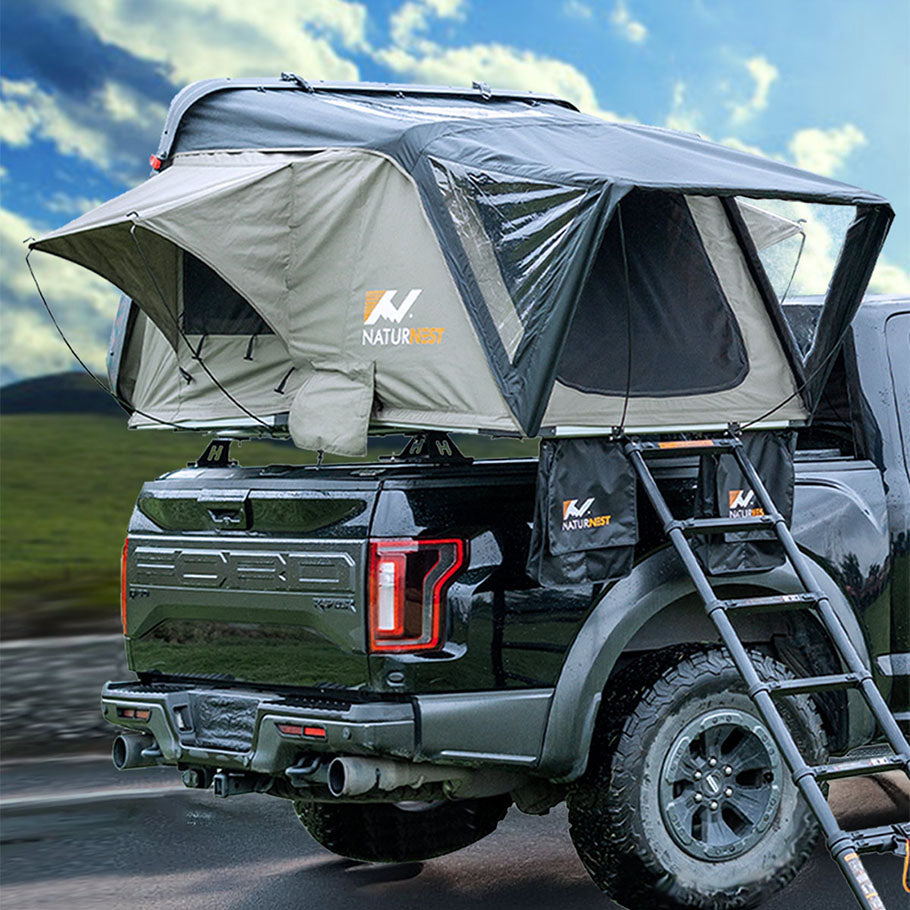 Rooftop Tent Hard Shell, Naturnest Rooftop Tent Roof Top Tent Camping Hardshell Rooftop Tents For Camping Overland Tent For Jeep Tent Car Roof Tent For Jeep Wrangler Truck Van SUV Rooftop Tent