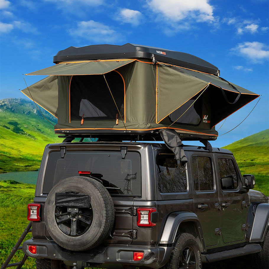 Naturnest Rooftop Tent Hard Shell, Nature Nest Roof Top Tent Hardshell Rooftop Tent for Van Jeep SUV Truck Car Tents for Camping SUV Tent for Car Roof Tent, Naturenest Roof Top Tent Camping