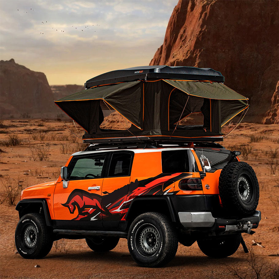 Naturnest Rooftop Tent Hard Shell, Nature Nest Roof Top Tent Hardshell Rooftop Tent for Van Jeep SUV Truck Car Tents for Camping SUV Tent for Car Roof Tent, Naturenest Roof Top Tent Camping