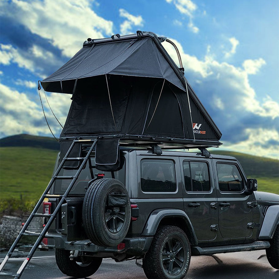 Rooftop Tent Hard Shell, Waterproof, UV Protection, Windproof, Pop Up, Car Camping