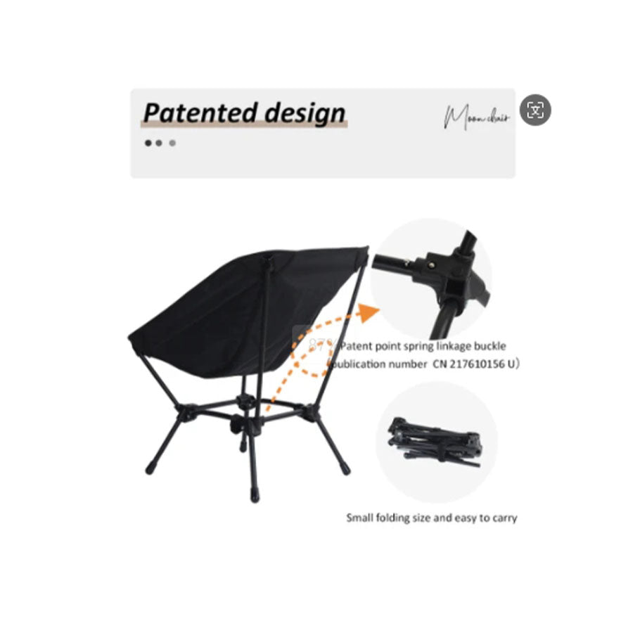 Lightweight and Easy to Carry Small Size Beach Chair Moon Folding Camping Chair